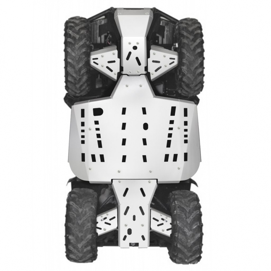 SHARK SKIDPLATE, CF MOTO X450/X520 LONG 4mm anodized