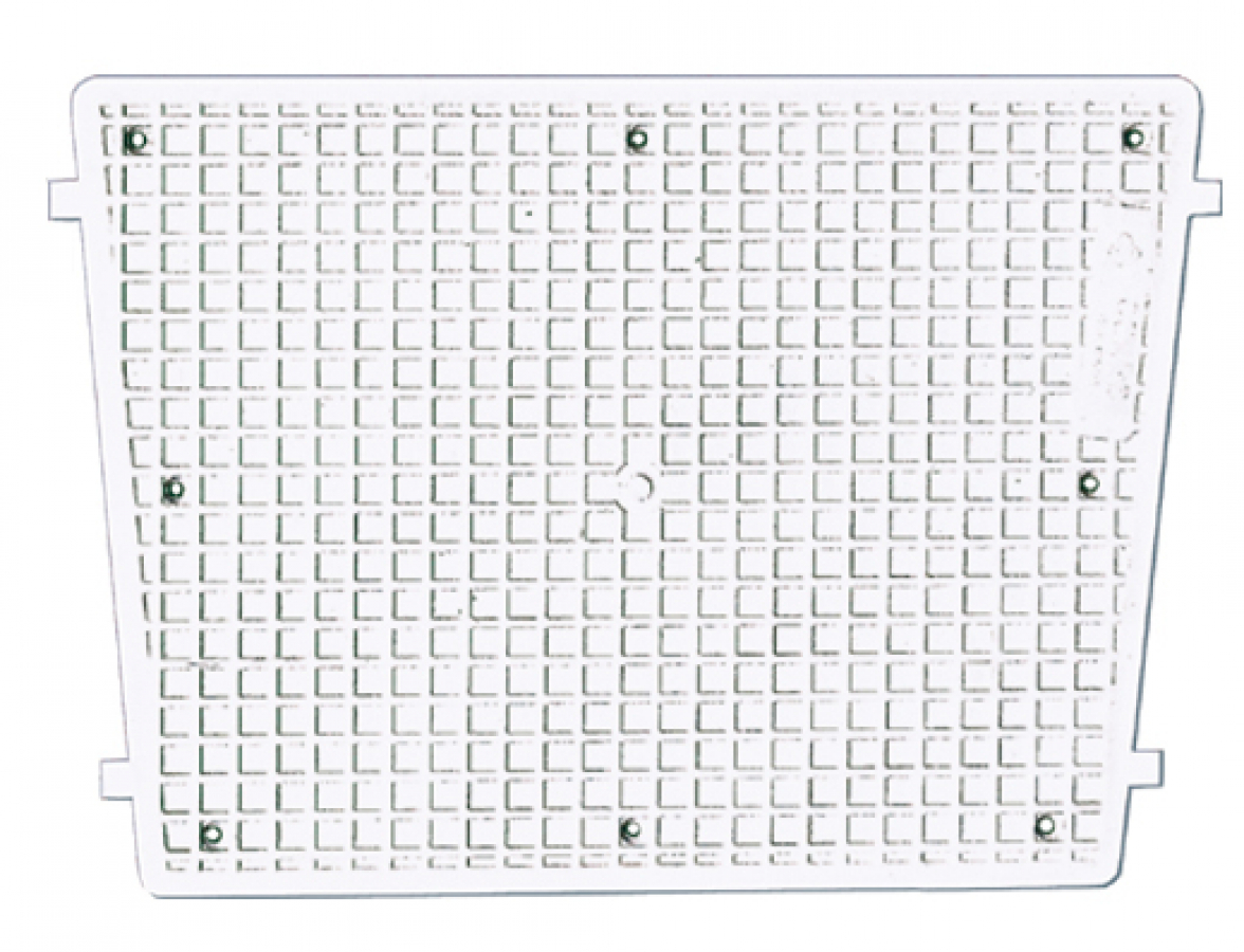 Transom plate - grey - 300mm x 210mm