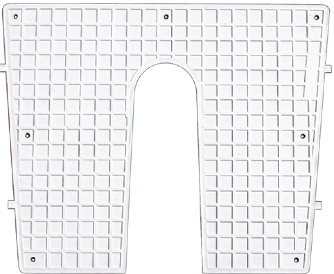 Transom protective plate 430mm x 325mm - grey