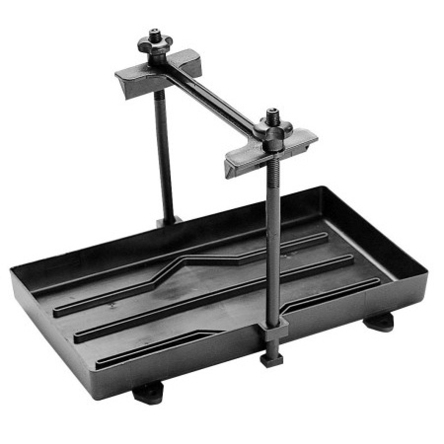 battery holder - Battery holder with sump 330 x 178 mm  black