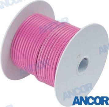100' alvots vara vads 14 awg (2mm²) rozā 30m