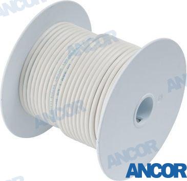 Tinned copper wire 14 AWG (2mm²) white, Anchor Marine - Price for 1m