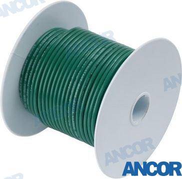 100' alvots vara vads 10 awg (5mm²) zaļš 30m