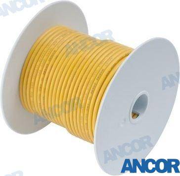 100' tinned copper wire 8 awg (8mm²) yellow 30m