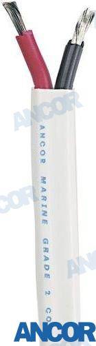 250' duplex cable 14/2 awg (2x2mm²) white