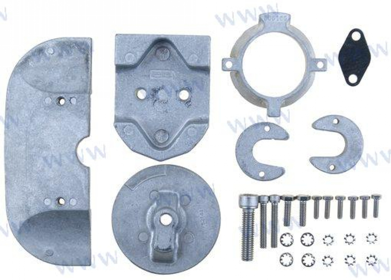 Anodu komplekts ALPHA 2 Alumīnija OEM: Mercruiser: 888756A1, 888756K01, 888756Q01, 888756Q03