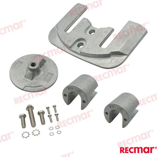 Комплект анодов BRAVO 2-3 из алюминия OEM: Mercruiser: 888761K01, 888761Q01, 888761Q03