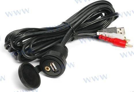 usb and 3.5mm panelable connection