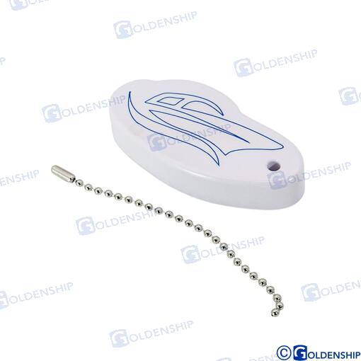 Keychain with a motorboat symbol