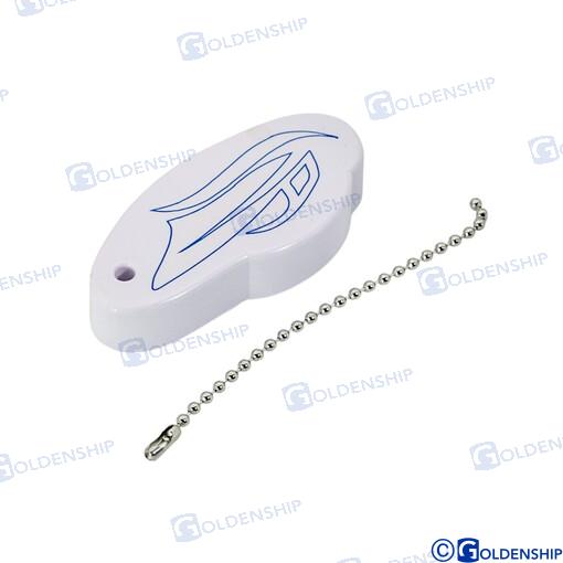 Keychain with a motorboat symbol