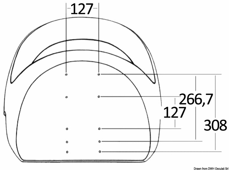 ATTWOOD Krēsls Centric ll Ergonomic - sagatave krēslam bez auduma