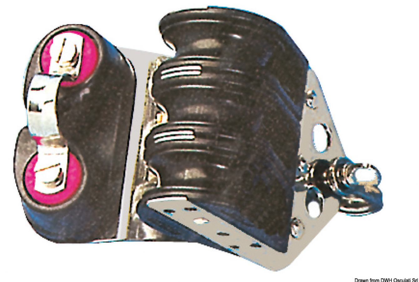 Block 3 pulley clam cleat d6mm 100kg 700kg VIADANA