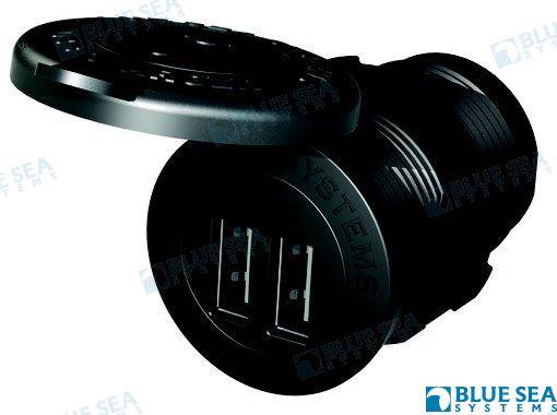 12/24vdc socket dual usb 4.8a