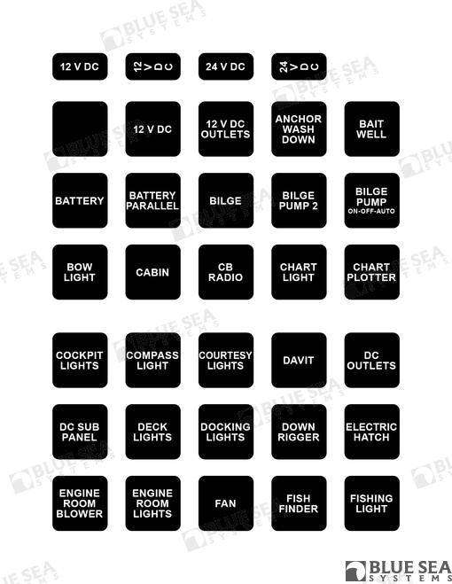 label kit dc h2o 60 square black