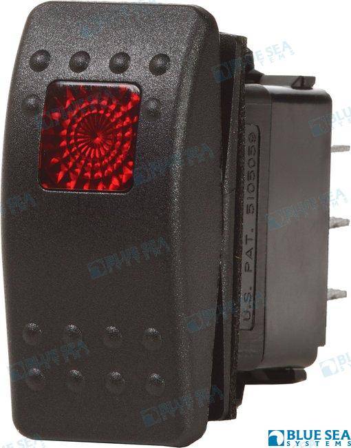 switch spst off-on black