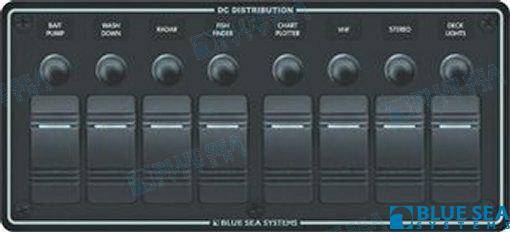 panel waterproof 8 positions horizontal black