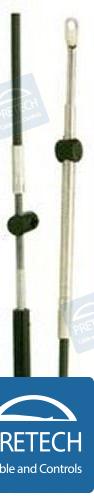 Engine control cable Mercury, Mercruiser, Mariner 14 ft