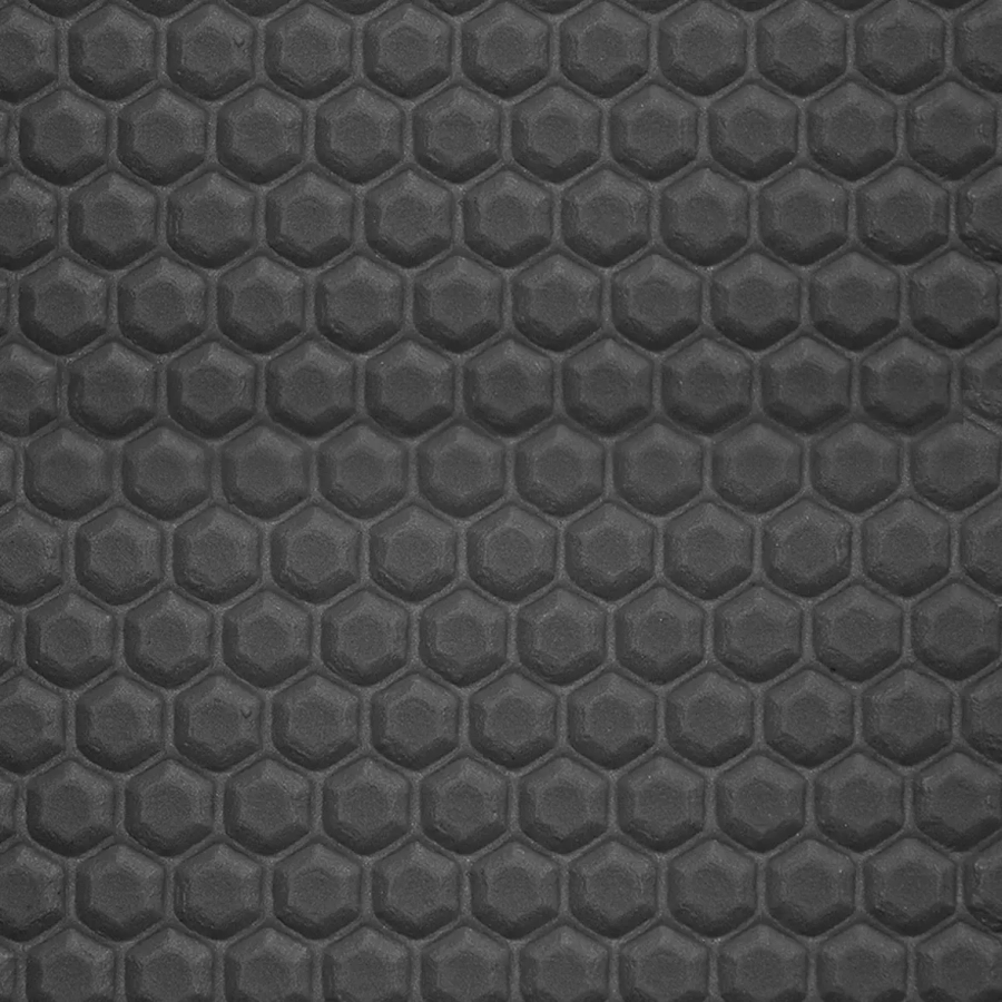 Boat Flooring Comfort Deck - Hexagon EVA/PE - Dark Grey - 2.4mx1.2mxH5mm - 3M Self-Adhesive