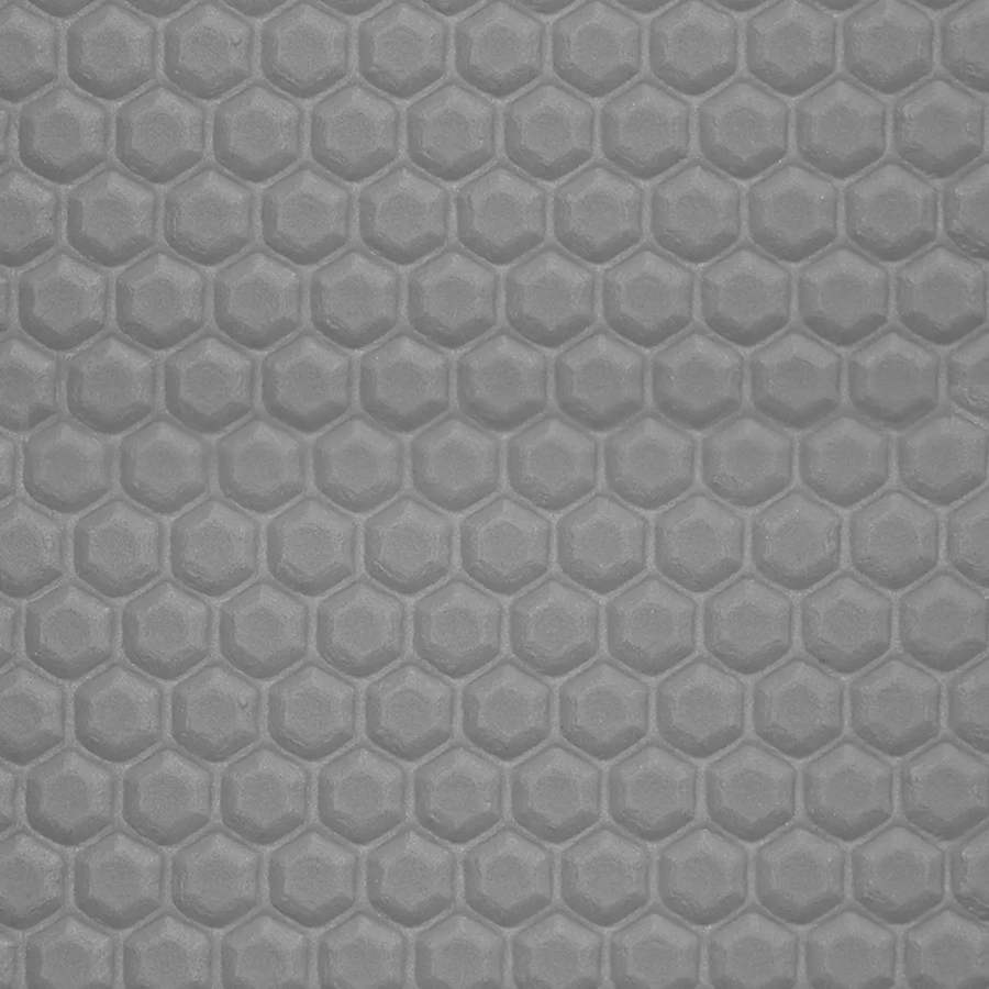 Boat Flooring Comfort Deck - Hexagon EVA/PE - Grey - 2.4mx1.2mxH5mm - 3M Self-Adhesive