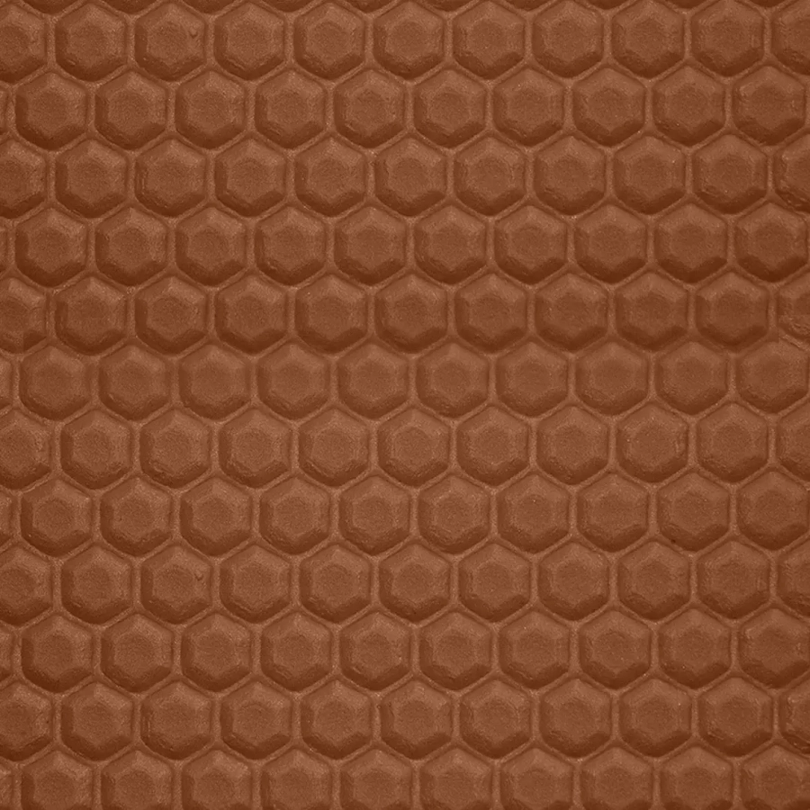 Boat Flooring Comfort Deck - Hexagon EVA/PE - Medium Brown - 2.4mx1.2mxH5mm - 3M Self-Adhesive