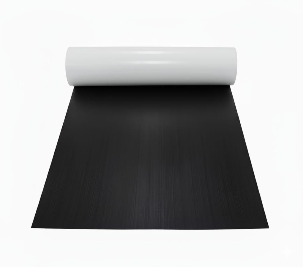 Boat Flooring Comfort Deck - Brushed EVA/PE - Black/White - 2.4mx1.2mxH6mm - 3M Self-Adhesive