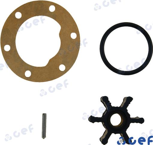 Impeller - OEM: Yanmar: 104211-42070, 104211-42071; Volvo: 21972908, 3580029, 3586494, 833550, 875807, 875807-0, 876554-7, 876555, 876689