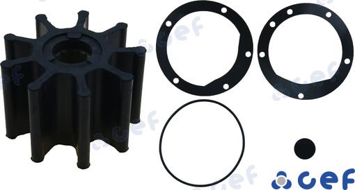 Impeller - OEM: Johnson Pump: 09-1029B; Vetus: IMP00901; Caterpillar: 1L4774; Jabsco: 17935-0001-P, 836-0001, 836-0001P
