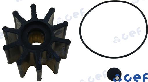 Impeller - OEM: Volvo: 20799057, 21422647, 3588475, 3841697, 801277, 825941, 877061, 877486; Perkins: 0460024, 24880031, 460024, 4600247