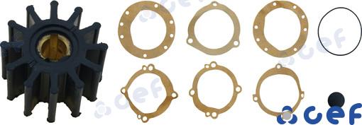 Impeller - OEM: Crusader: 20300, 20310, R061017; Volvo: 835874; Sherhood: 10615K, 22013, 24856; Westerbeke: 13930, 33779; Perkins: NA900012