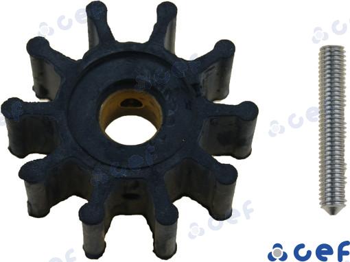 Ūdens sūkņa rotors OEM: Vetus: IMP00701; Nanni: 4.110.M; Jabsco: 18653-0001, 18653-0001-P