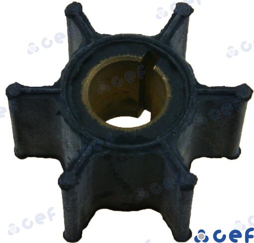 Impeller - Yamaha (F8, F9.9A/B/D, FT9.9A, 15D) OEM: Mercruiser: 84027T; Yamaha: 682-44352-00-00, 682-44352-01-00, 682-44352-03, 682-44352-03
