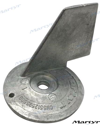 Zinc anode. Model: SUZUKI: 75 - 85 HP OEM: OMC: 5031536; Suzuki: 55125-87E01, 55125-94400, 55125-95301, 55125-95500, 55125-95500-000