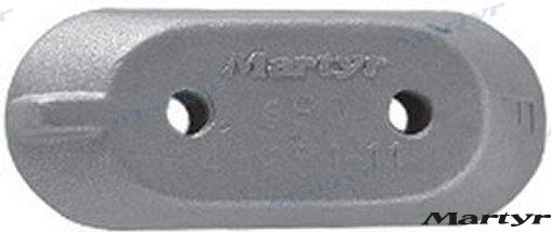 Aluminum anode for OEM: Yamaha: 65W-45251-00, 65W4525100, 6E0-45251-11-00, 6EO-45251-11-00, 6EO452511100; Honda: 12155-ZV5-000, 2155-ZV5-000