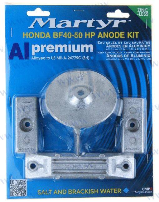 Aluminium anode kit for Honda BF40-50HP OB-Motor