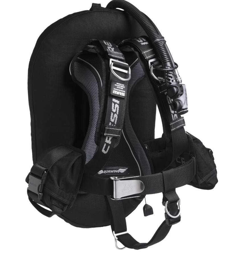 Cressi Aquawing plus BCD xs-xl 120N - black with weight pockets