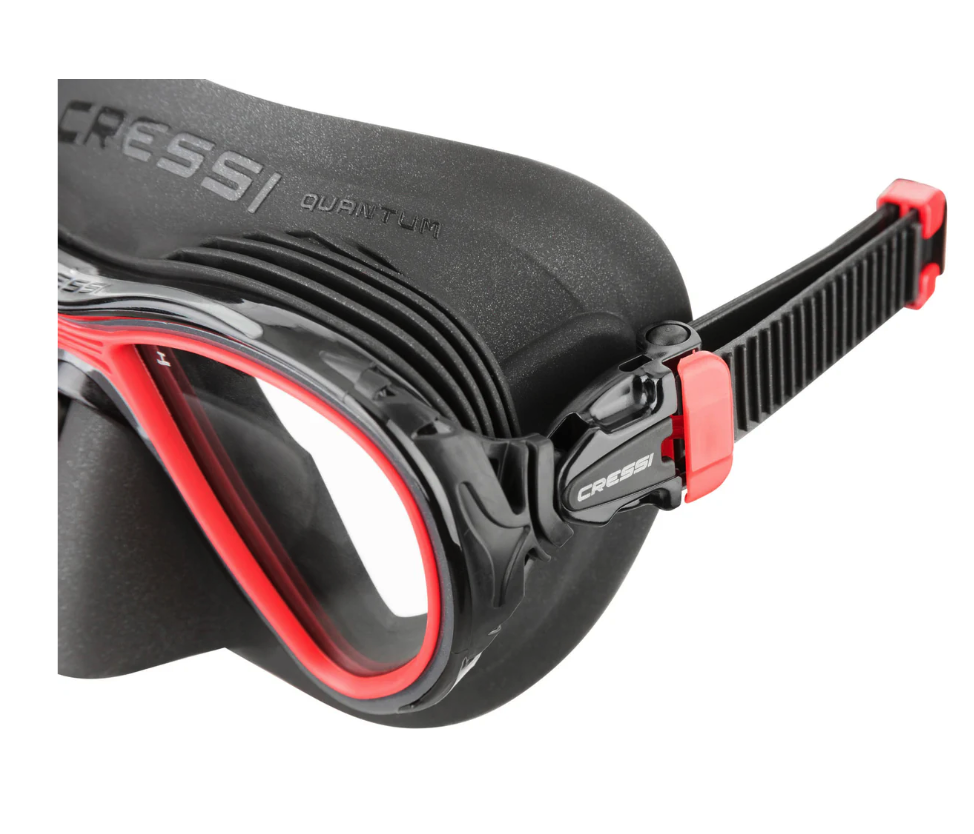 Cressi Quantum mask black-red anti-fog -wide size