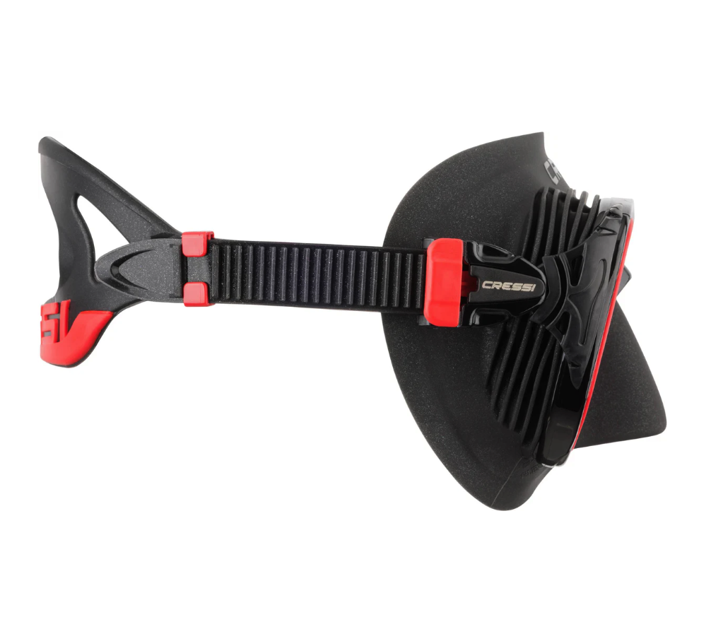 Cressi Quantum mask black-red anti-fog -wide size