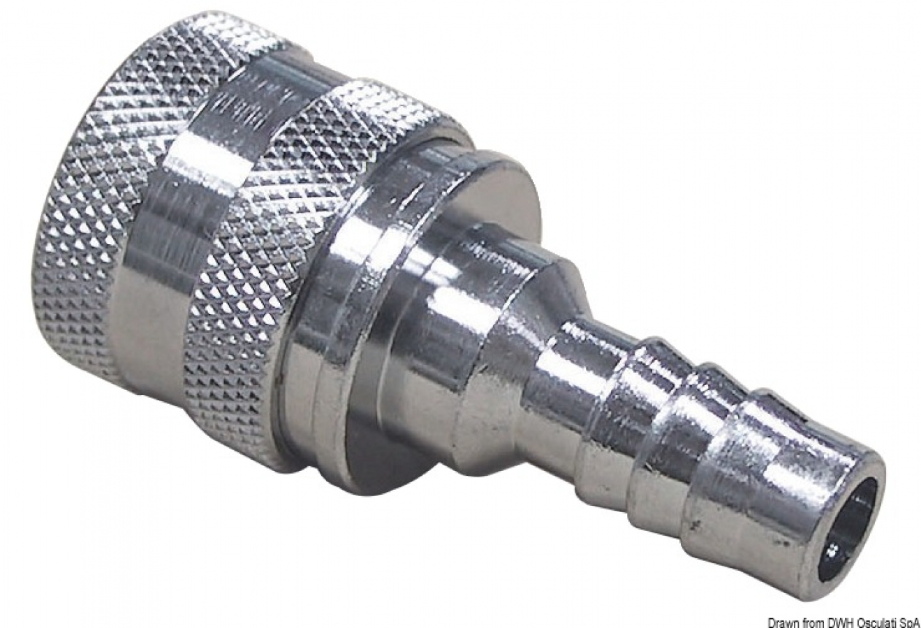 Fuel connector for Tohatsu on the lighthouse side.  Fits together with 52.395.09