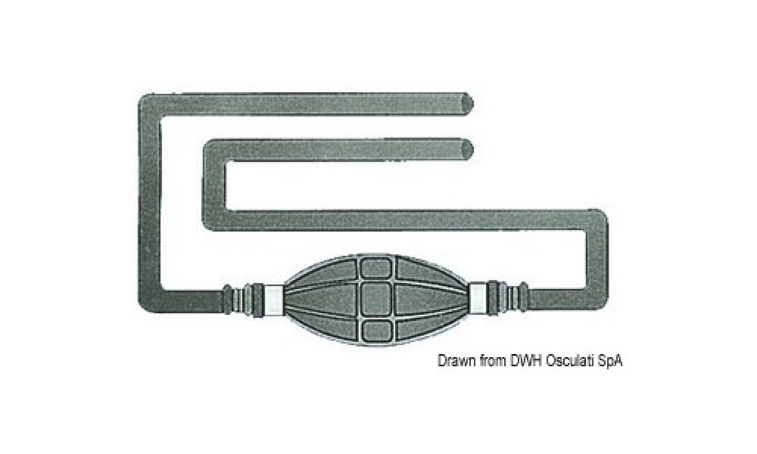 Fuel pump with hose 2m Ø8mm