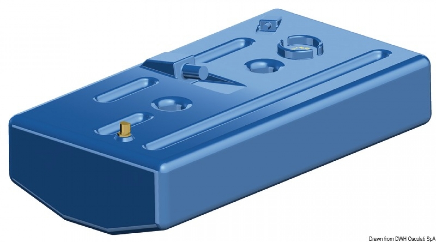 Degvielas tvertne 120L PE 1070x572x257 (+43) h