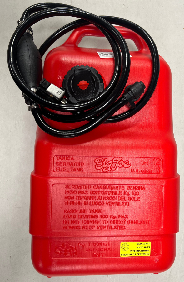 Fuel tank 12L with Mercury, Tohatsu, Yamaha connector