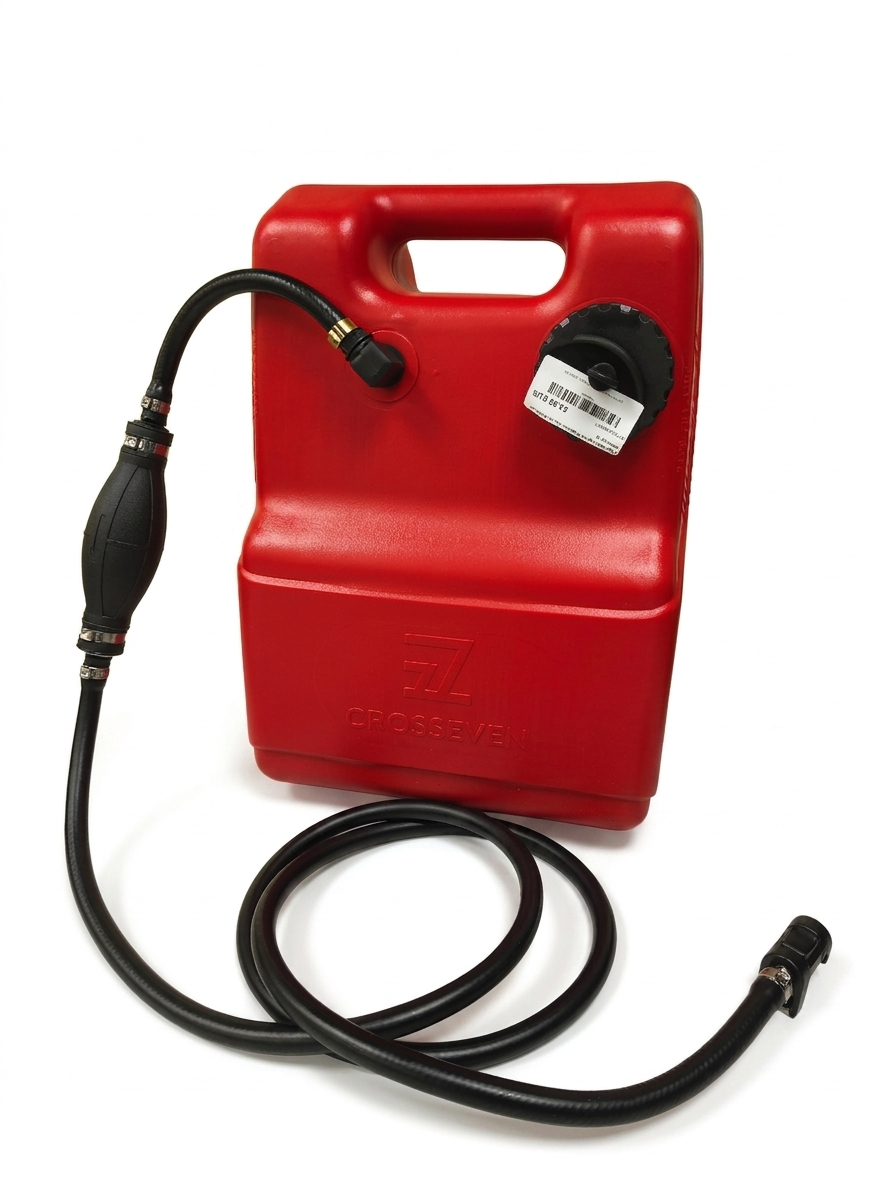 Fuel tank Plastimo 12Lt with hose and Mercury/Yamaha/Tohatsu 4T connector