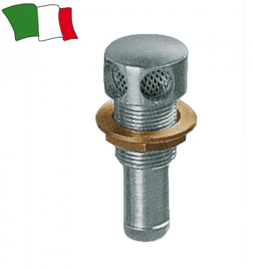 CHROMED BRASS TANK VENT Ø20mm -chromed brass