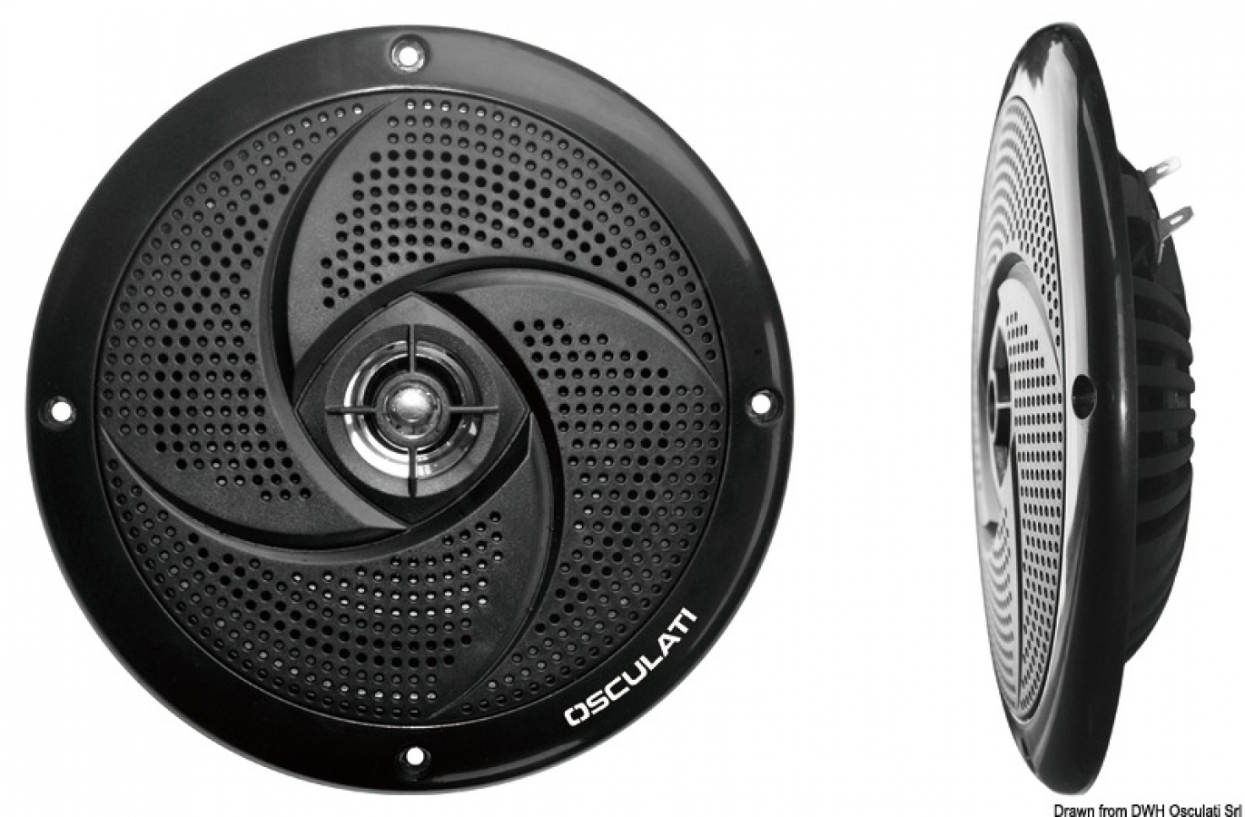 Divkonusu skaļruņi 186 mm melni Rms 30W x2 Max 60W x2 H 40mm