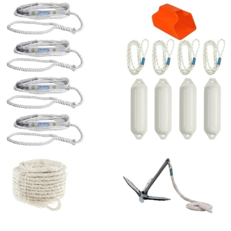 Laivu starta komplekts Polyropes White