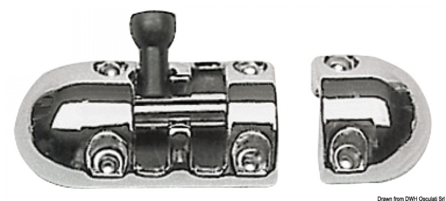 AISI316 mirror polished bolt lock 85x31 mm