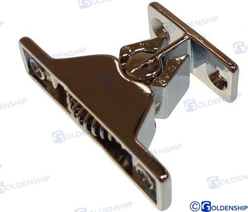 door holder  58 x 14 mm  chromed brass