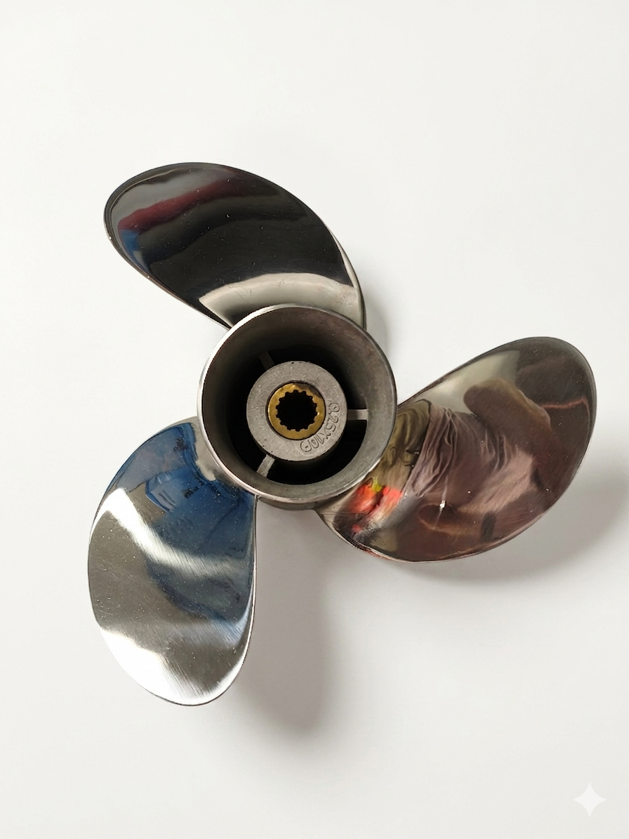 Propeller  Stainless steel 3BAB64521-1 3x9.25x10R for Tohatsu Mercury MFS20, MFS15, F15, F20, MFS18, M15, M18