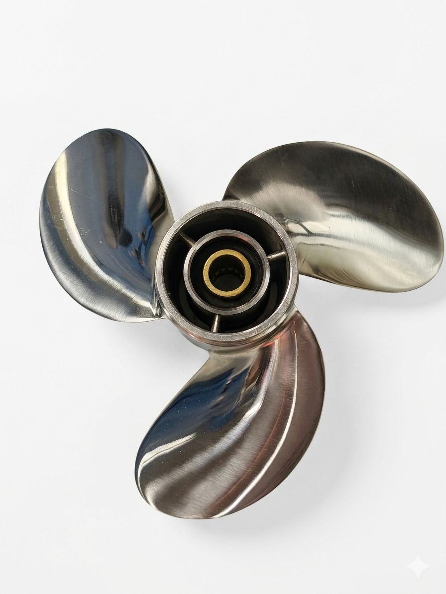 Propeller  Stainless steel 3BAB64521-1 3x9.25x10R for Tohatsu Mercury MFS20, MFS15, F15, F20, MFS18, M15, M18
