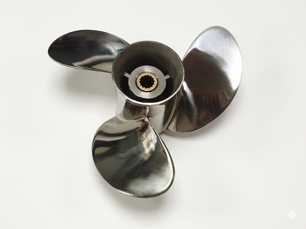 Propeller stainless steel 48-897754A11 3x9.25x11R for Tohatsu Mercury F15 F20 MFS15 MFS20 M18 M15 MFS18